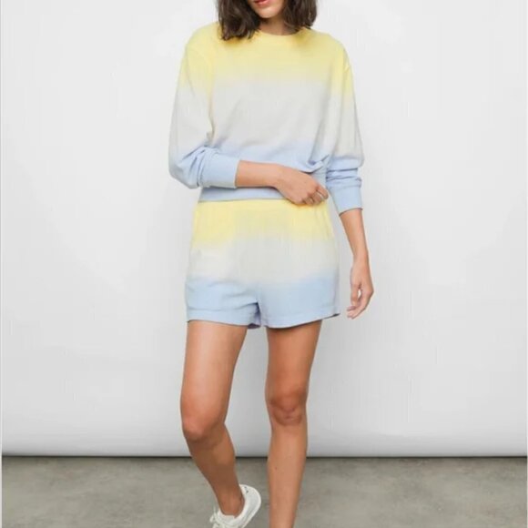 New Rails Ramona Terrycloth Sky Blue Dip Dye Pullover Sweatshirt NWT Size XS - Picture 4 of 13